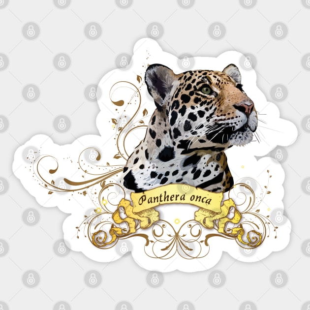 yaguar or yaguareté is a felid carnivore of the Panterinos subfamily and genus Panthera. It is the only one of the five current species of this genus found in America. It is also the largest feline in America and the third in the world. Sticker by obscurite